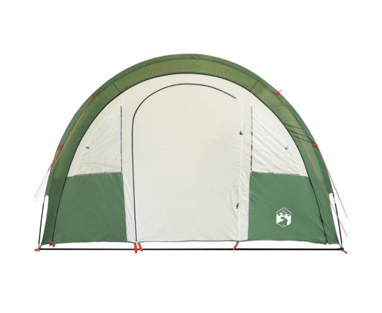 Cort de camping 4 persoane, verde, 483x340x193 cm, tafta 185t, 6 image