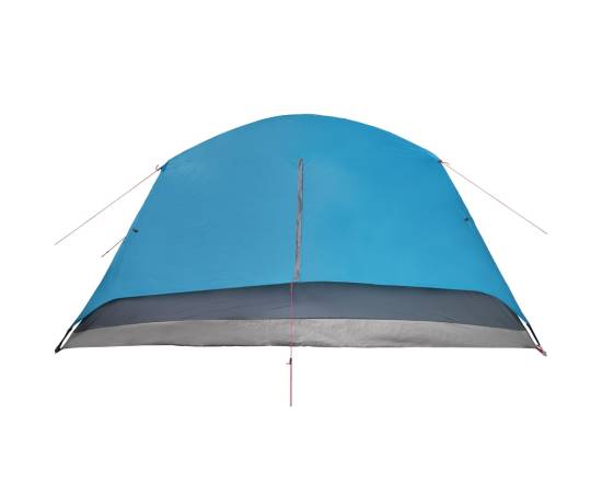 Cort de camping 4 persoane albastru, 350x280x155 cm, tafta 190t, 10 image