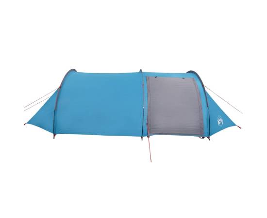 Cort de camping 4 persoane albastru, 405x170x106 cm, tafta 185t, 7 image
