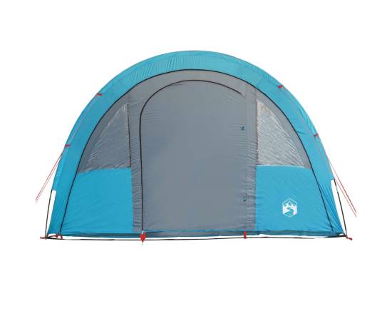 Cort de camping 4 persoane albastru, 483x340x193 cm, tafta 185t, 6 image