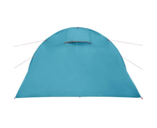 Cort de camping 4 persoane albastru, 483x340x193 cm, tafta 185t, 9 image