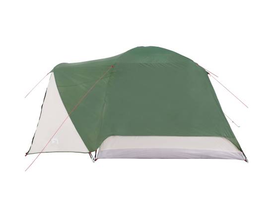 Cort de camping 4 persoane verde, 350x280x155 cm, tafta 190t, 9 image
