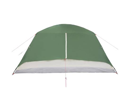Cort de camping 4 persoane verde, 350x280x155 cm, tafta 190t, 10 image