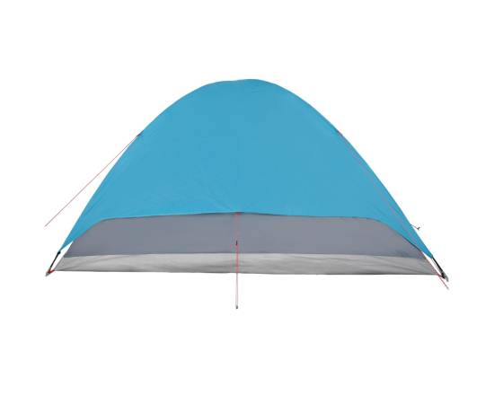 Cort de camping 6 persoane albastru, 348x340x190 cm, tafta 190t, 10 image