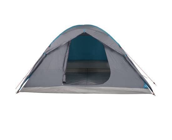 Cort de camping 6 persoane albastru, 348x340x190 cm, tafta 190t, 8 image