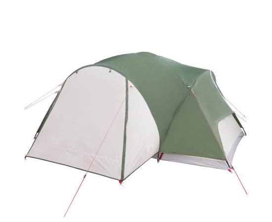 Cort de camping 8 persoane verde, 360x430x195 cm, tafta 190t, 6 image