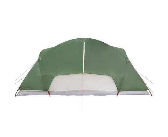 Cort de camping 8 persoane verde, 360x430x195 cm, tafta 190t, 10 image