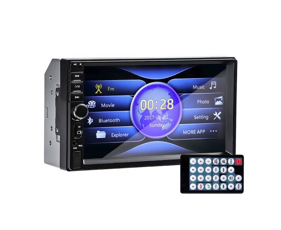 Player Video Auto, dimensiune 2DIN, TouchScreen de 7 inch, 4 x 50W, model WDS-30 cu Bluetooth, Handsfree, Radio, MP3, WMA, MP4, AUX, Card, Telecomanda, Functie Camera Marsarier, 3 image