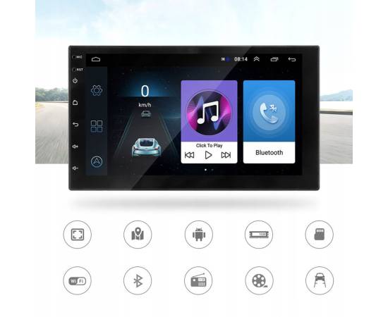 Player Video Auto cu ANDROID si GPS + Camera Marsarier INCLUSA, dimensiune 2DIN, TouchScreen de 7 inch, 4 x 45W, model WDS-40 cu Bluetooth, Handsfree, Radio, MP3, WMA, MP4, Telecomanda, 3 image