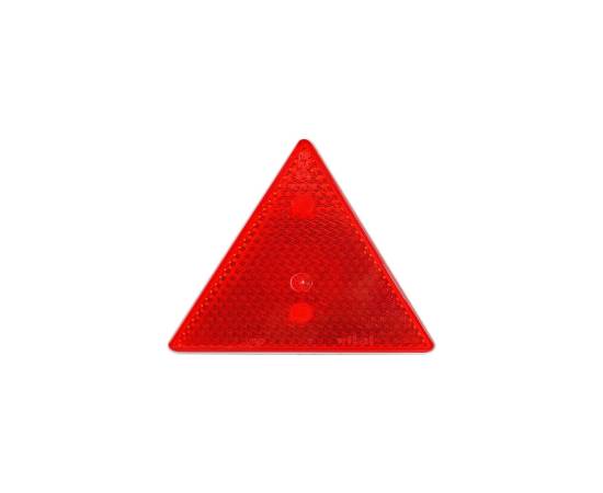 Set 2 triunghiuri de avertizare reflectorizante pentru remorci, culoare rosie, dimensiune 15 x 15 cm, 3 image