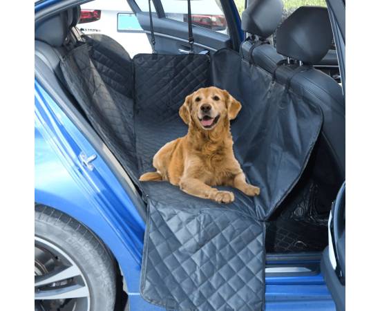 Husă scaun auto pentru câini, negru, 137x46x50 cm