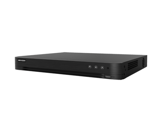 Dvr 4k acusense 8 canale 8mp audio over coaxial smart playback - hikvision ids-7208hthi-m2-s