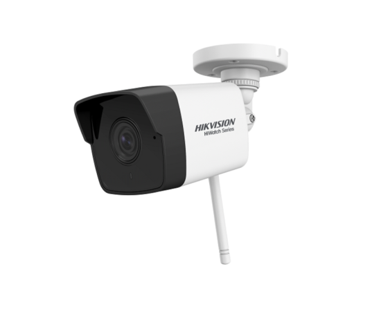 Kit de supraveghere hikvision hiwatch cu o camera wireless 2mp, 30m ir, lentila 2.8mm, nvr 4 canale hdd inclus, 2 image