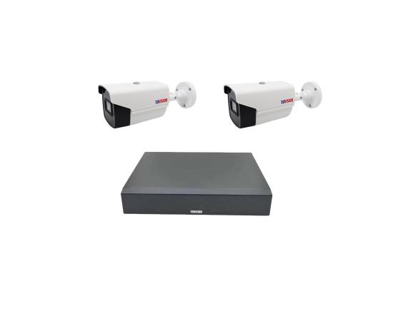 Kit supraveghere video 2 camere profesionale 2 mp 1080p full hd, ir 40m, dvr 4 canale 5mp-n