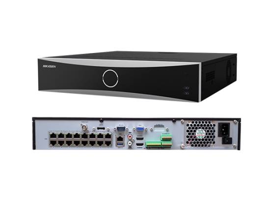 Nvr 4k acusense 32 canale 12mp,  + 16 porturi poe - hikvision ds-7732nxi-i4-16p-s