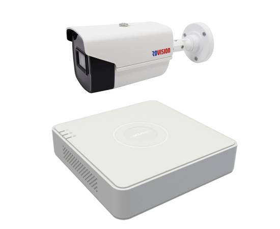 Sistem de supraveghere 1 camera rovision2mp22 oem hikvision 2mp full hd, ir 40m, lentila 2.8mm, dvr 4 canale video 1080p lite