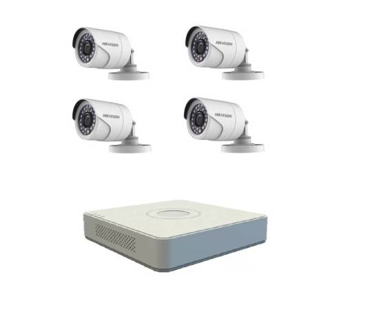 Sistem de supraveghere basic 4 camere supraveghere exterior 2mp hikvision turbo hd