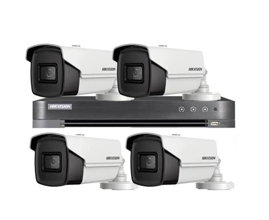 Sistem de supraveghere hikvision 4 camere 8mp 4 in 1, ir 60m, dvr 4 canale 4k 8mp