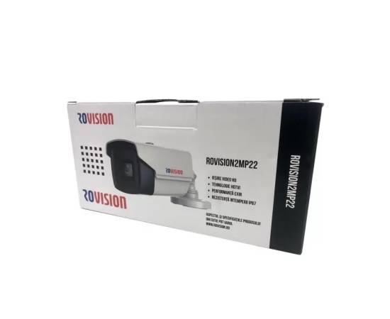 Sistem supraveghere 2 camere rovision oem hikvision 2mp, full hd, ir40m, dvr 4 canale 4mp lite, accesorii si hard incluse, 2 image