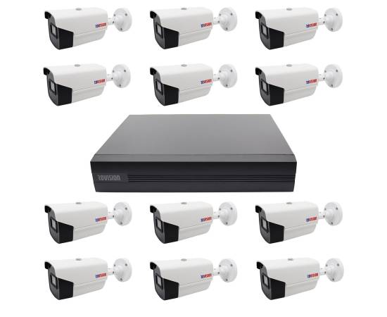 Sistem supraveghere video basic 12 camere rovision oem hikvision 2mp, full hd, ir 40, dvr pentabrid 16 canale