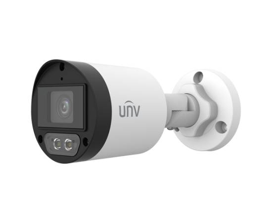 Cameră supraveghere analog 5 megapixeli lentilă 4mm lumină 40 m microfon ip67 uniview uac-b125-af40m-w