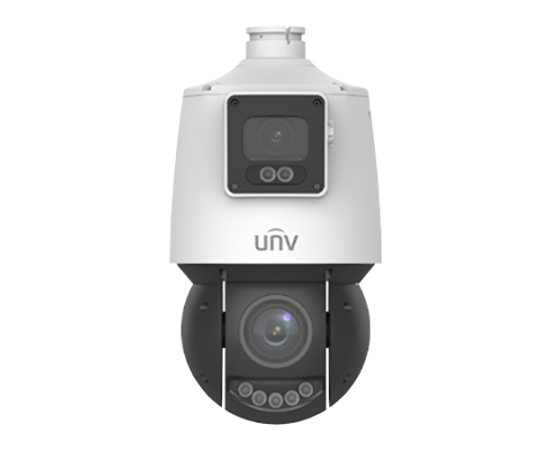 Camera de supraveghere dual-lens ip, ptz, 4mp, ir 100m&amp;wl30m, audio, alarm, poe, ip66 - unv ipc94144sfw-x25-f40c, 3 image