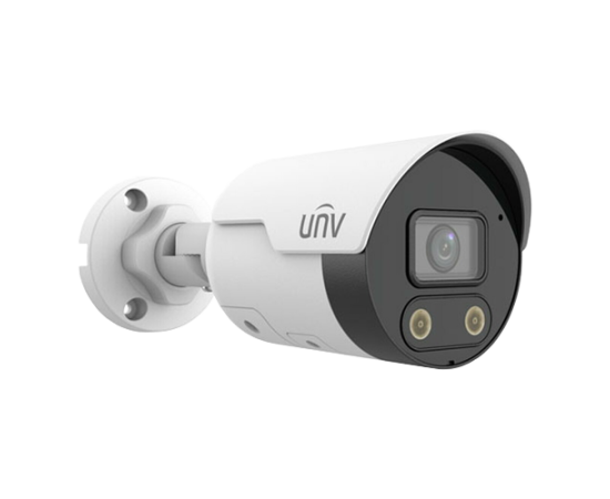 Camera ip 4mp, lumina alba si smart ir 30m, lentila 2.8mm, audio bidirectional, ip67, poe - unv ipc2124le-adf28kmc-wl