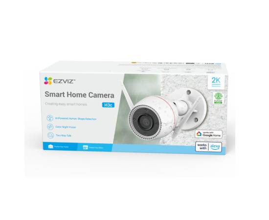 Camera supraveghere ip ezviz wifi 4mp lentila 4mm rezolutie 2k ir 30 metri imagini color - cs-h3c-2k+, 3 image