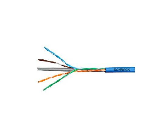 Cablu schrack u/utp cat.6, hsku423p13, 4x2xawg23/1, 300mhz, pvc, eca, albastru