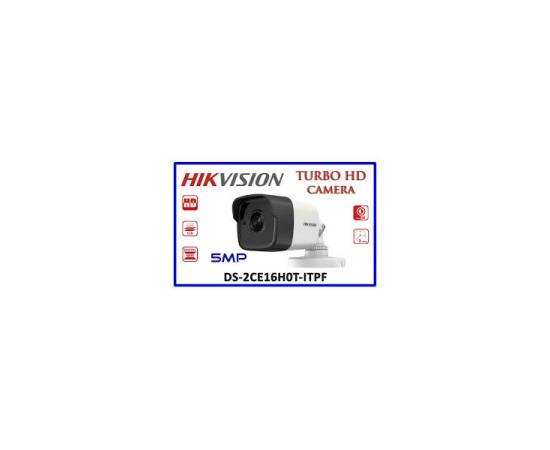Camera analoghd 4 in 1, 5mp, lentila 2.8mm, ir 25m - hikvision ds-2ce16h0t-itpf-2.8mm, 2 image