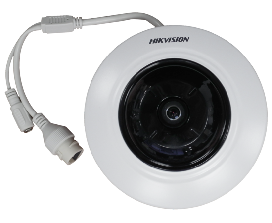 Camera supraveghere ip dome hikvision ds-2cd2955fwd-i, 5 mp, ir 8 m, 1.05 mm fisheye, 2 image