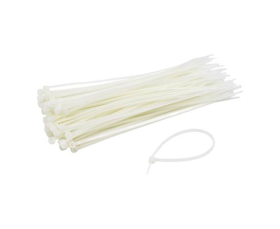 Coliere de plastic 300x3.6 mm, alb, 100 buc tcp-300-3.6-w