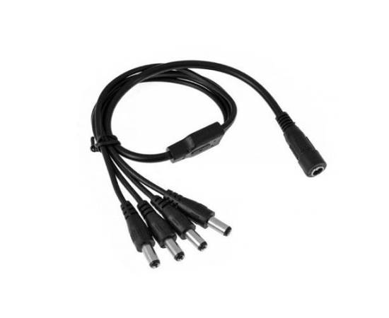 Conector de alimentare 12v, 1 intrare mama, 4 iesiri tata ca-m1t4