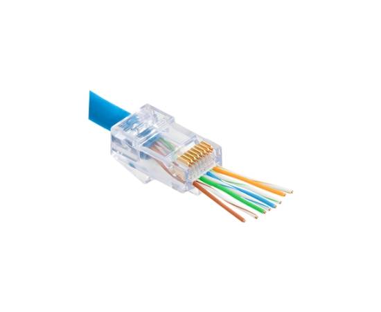 Mufa rj-45 cat.5e ez pass-through, 100 buc. rj45-cat5-ez