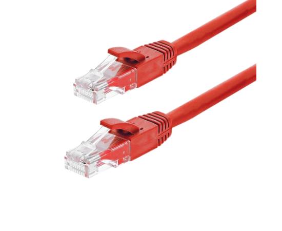 Patch cord gigabit utp cat6, 2.0m, rosu - asytech networking tsy-pc-utp6-2m-r