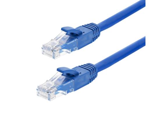 Patch cord gigabit utp cat6, lszh, 0.50m, albastru - asytech networking tsy-pc-utp6-050m-b