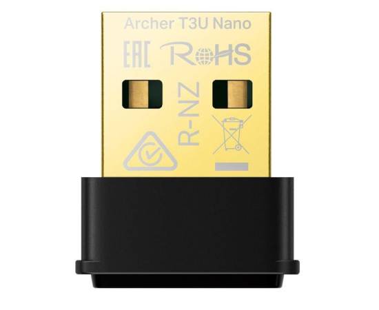 Adaptor nano usb wireless ac1300 mu-mimo tp-link - archer t3u nano