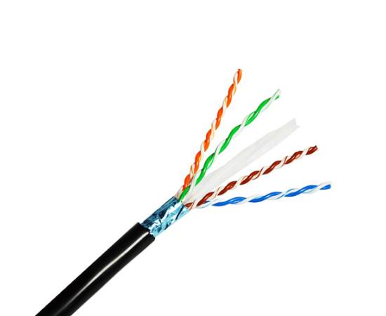 Cablu cat6 ftp ecranat 0.5mm 24awg cupru solid rola 100m