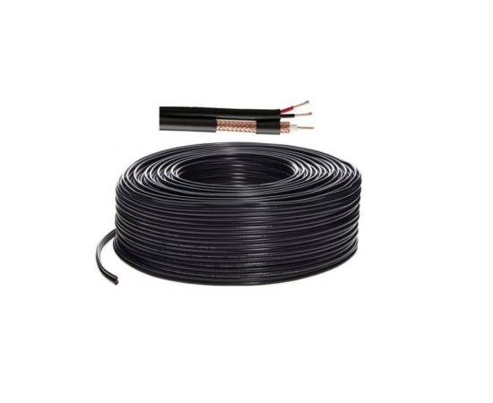 Cablu rg59 coaxial cu alimentare 2x0.75 mm rola 100 m 201801013105, 2 image