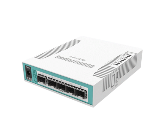 Cloud router switch, 5 x sfp, 1 x combo port sfp/gigabit - mikrotik crs106-1c-5s, 2 image