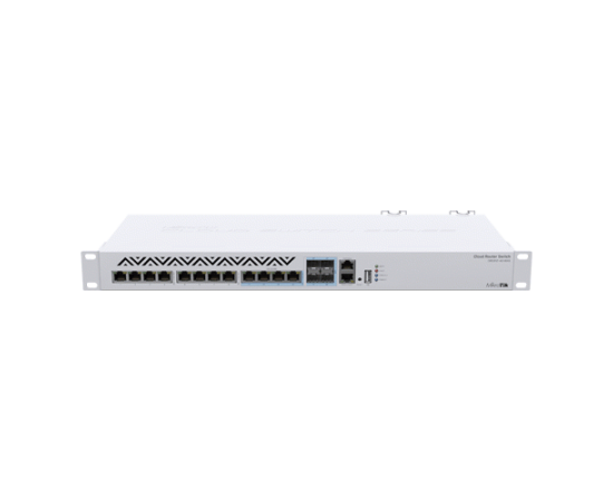 Cloud router switch, 8 x 10g ethernet, 4 x 10g combo rj45/sfp+,  - mikrotik crs312-4c+8xg-rm