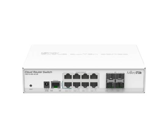 Cloud router switch, 8 x gigabit, 4 x sfp 1.25 gbps - mikrotik crs112-8g-4s-in, 3 image