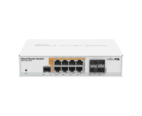 Cloud router switch, 8 x gigabit cu poe-out, 4 x sfp - mikrotik crs112-8p-4s-in, 4 image