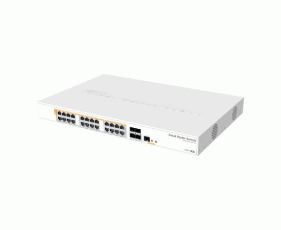 Cloud router switch 24 x gigabit poe+ out 450w, 4 x sfp+ 10gbps - mikrotik crs328-24p-4s+rm, 3 image