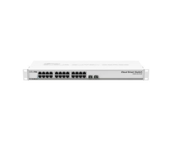 Cloud smart switch, 24 x gigabit, 2 x sfp+ 10gbps - mikrotik css326-24g-2s+rm