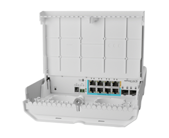 Cloud smart switch outdoor, 8 x gigabit (7 poe in), 2 x sfp+ 10gbps - mikrotik css610-1gi-7r-2s+out, 2 image