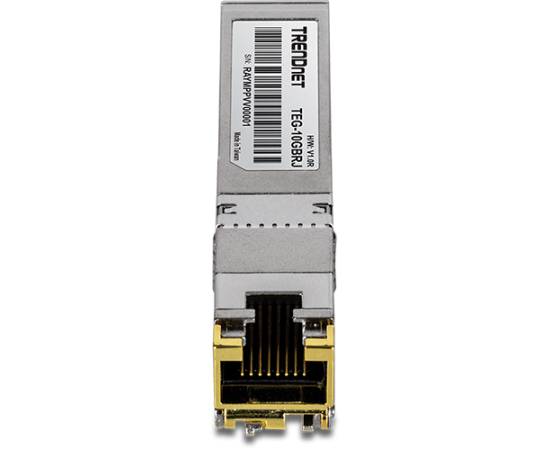 Modul rj45 sfp+, 1/2.5/5/10g, 100/50/50/30m - trendnet teg-10gbrj, 2 image