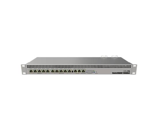 Router 13 x gigabit, routeros l6, 1u, dual psu - mikrotik rb1100x4