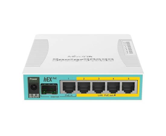 Router hex poe, 5 x gigabit 4 poe, 1 x sfp, routeros l4 - mikrotik rb960pgs, 4 image