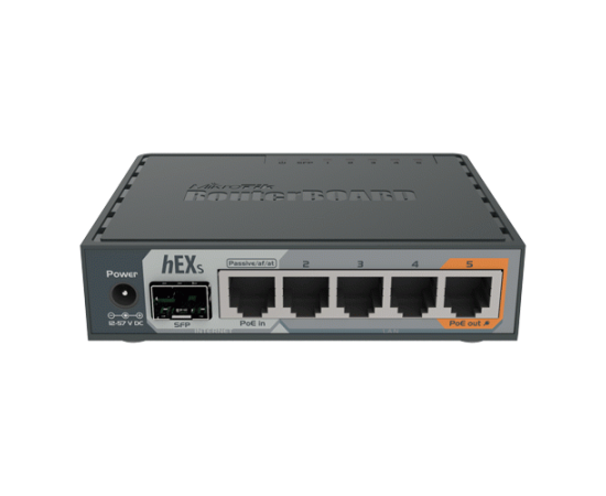 Router hex s, 5 x gigabit, 1 xsfp, routeros l4 - mikrotik rb760igs